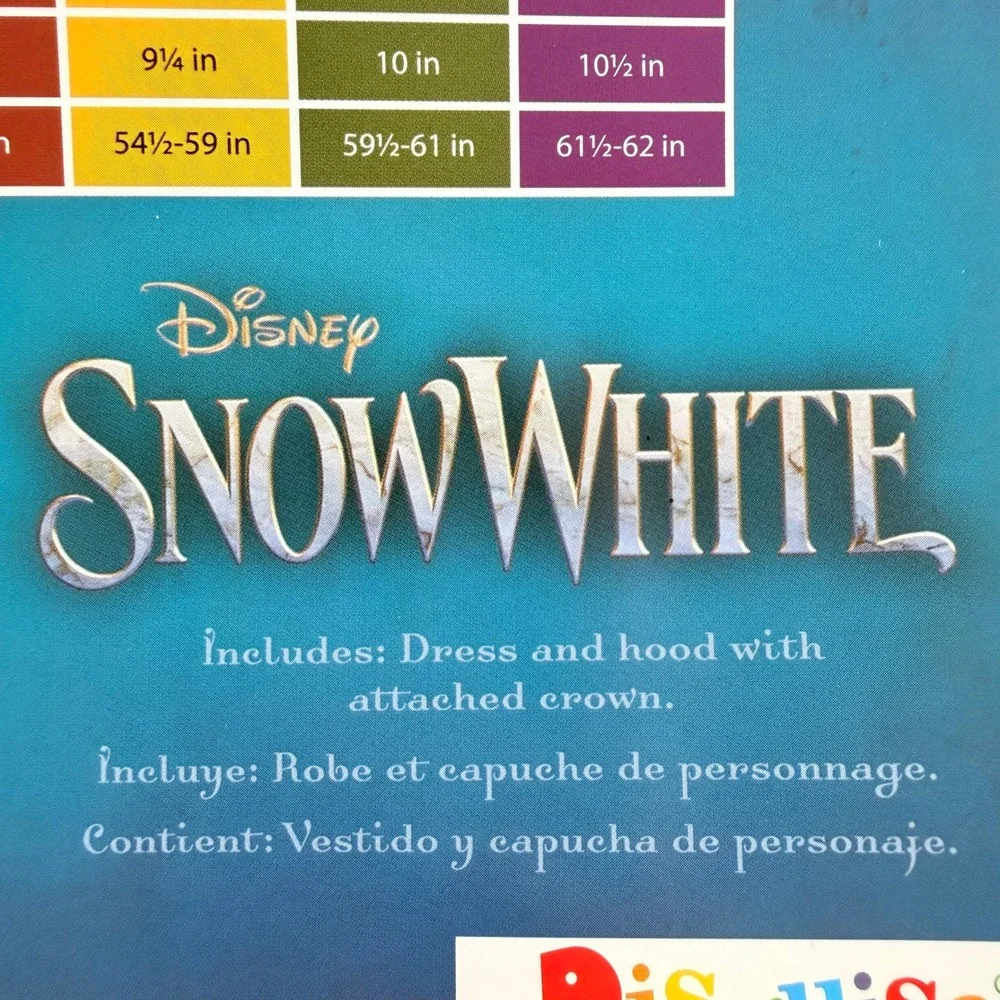 Disney Snow White Evil Queen Costume Girls Medium 7-8 Dress Hood Crown Set